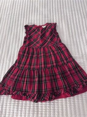 Crewcuts Red Plaid Dress Holiday Size 6